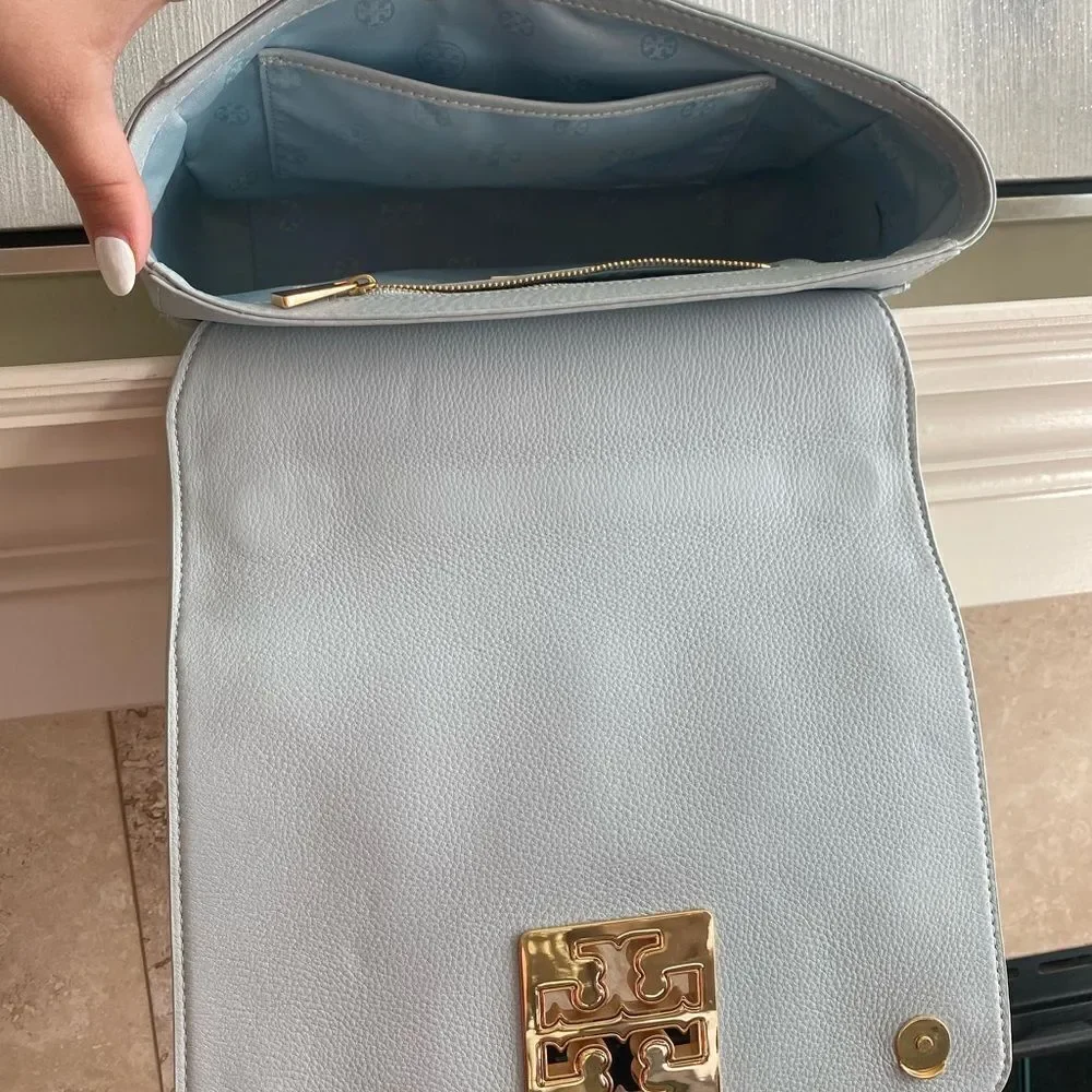 Mint blue Tory Burch satchel - Picture 5 of 7